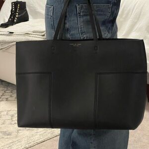 Tory Burch T block Classic Black Tote